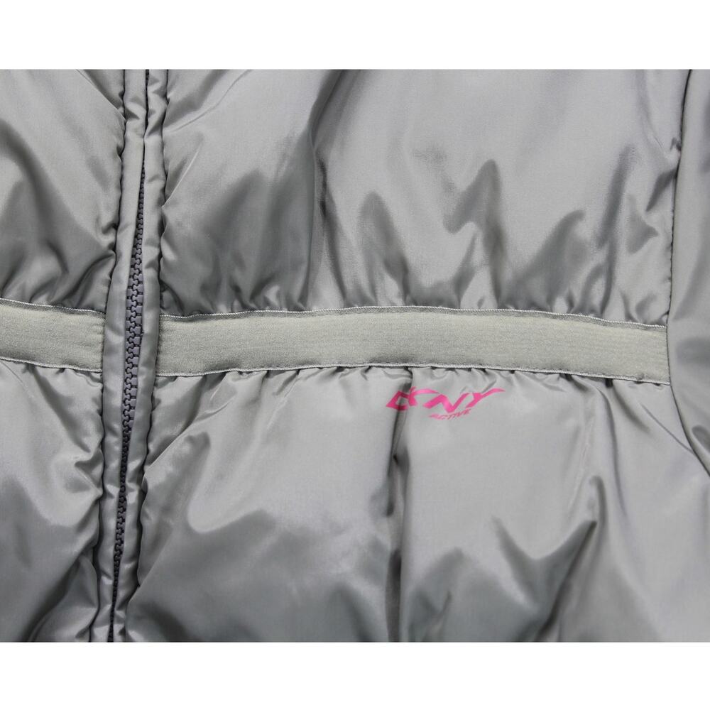 Dkny Active Womens Medium Down Puffer Jacket Green - image 4